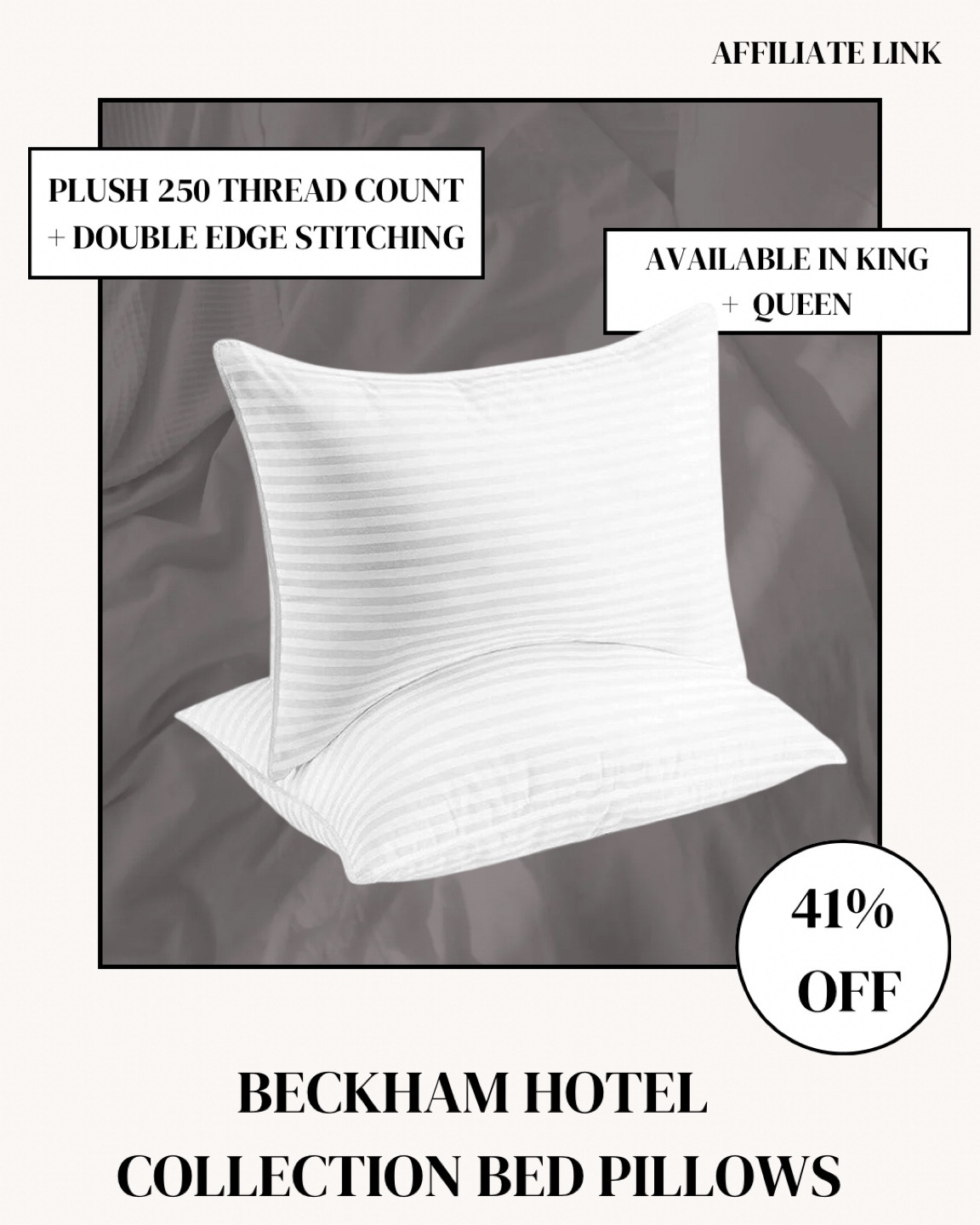 Viral Beckham pillows are under $50 for a set of two queen pillows! 

#LTKHome #LTKSaleAlert #LTKCyberWeek