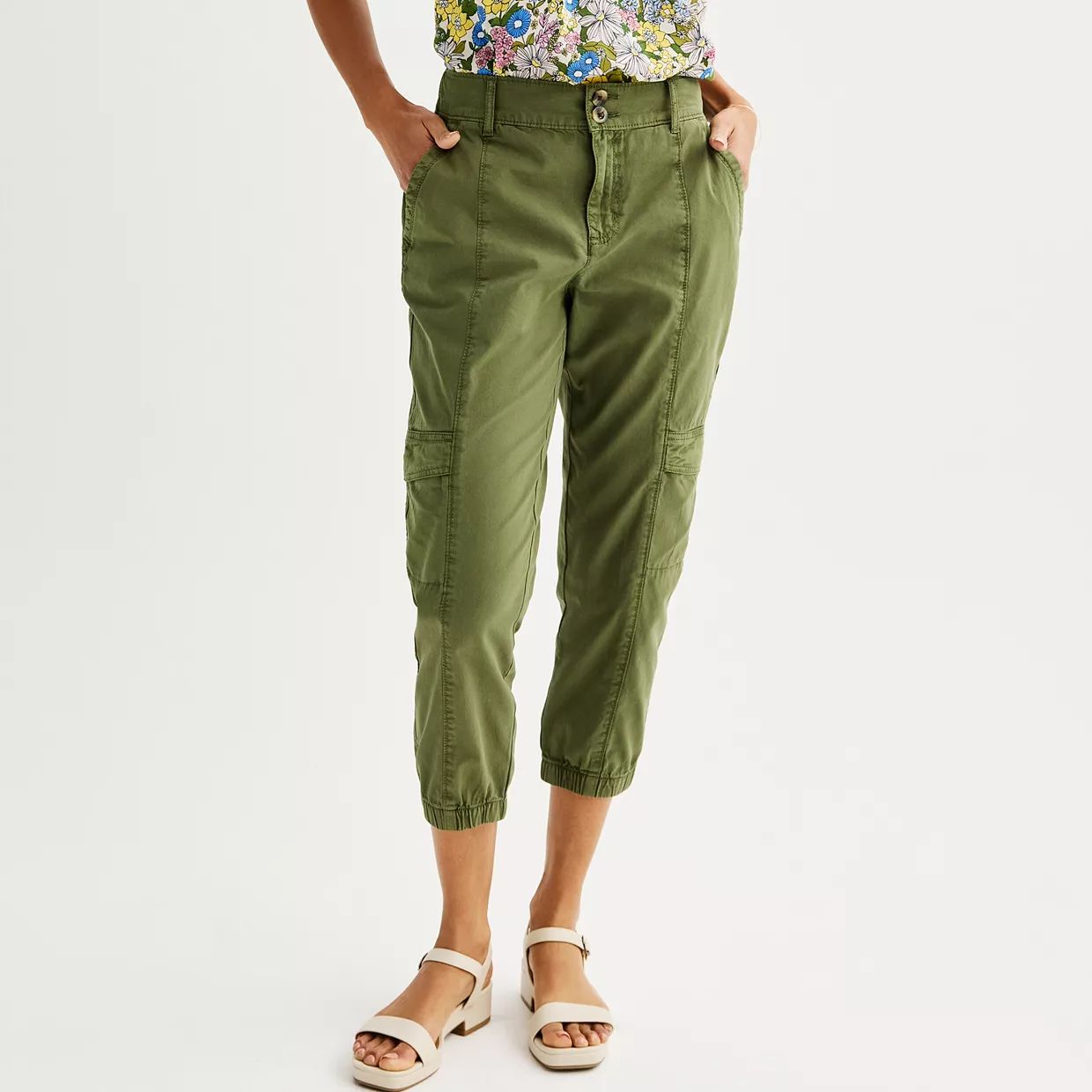 Women's Sonoma Goods For Life® Utility Capri Pants | Kohl's