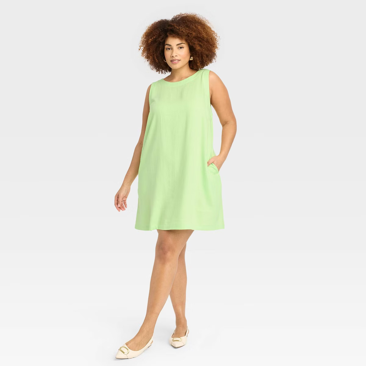 Women's Linen Mini Shift Dress - A New Day™ | Target