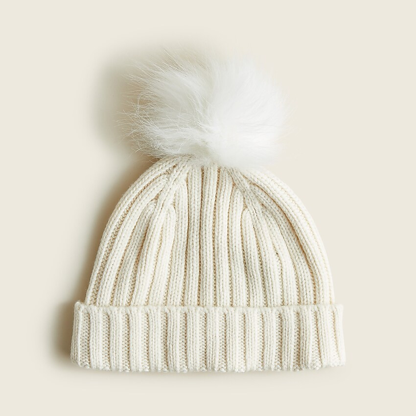 Ribbed pom-pom beanie | J. Crew US