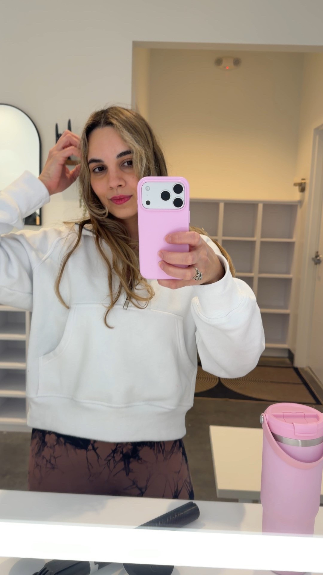 Before Pilates, always cozy 🥰💗 for reference the hoodie is size M and the pants are size S

#LTKfitnessgoals #LTKootd #LTKmomlife