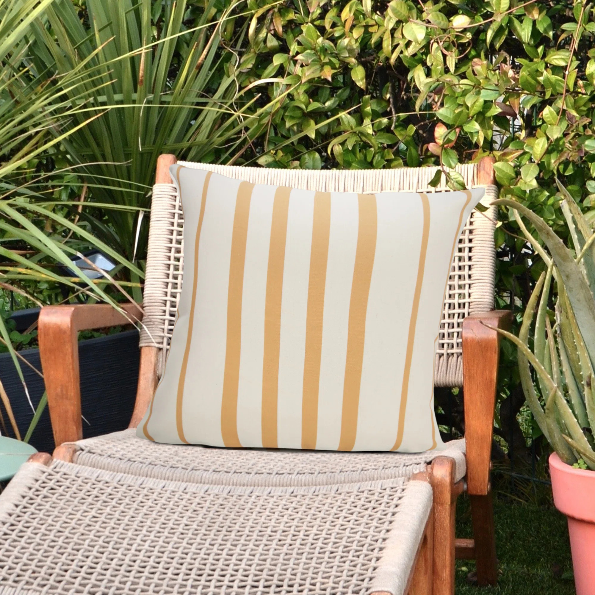 Striped Indoor/Outdoor Throw Pillow | Wayfair North America