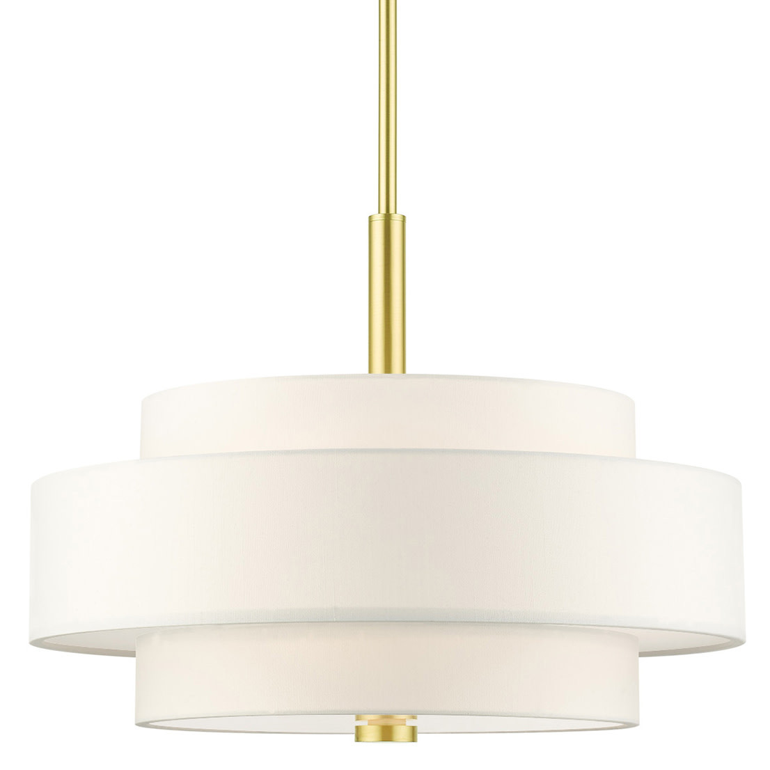 Livex Lighting 50874 Meridian 4 Light 18" Wide Drum Chandelier - Brass - Walmart.com | Walmart (US)