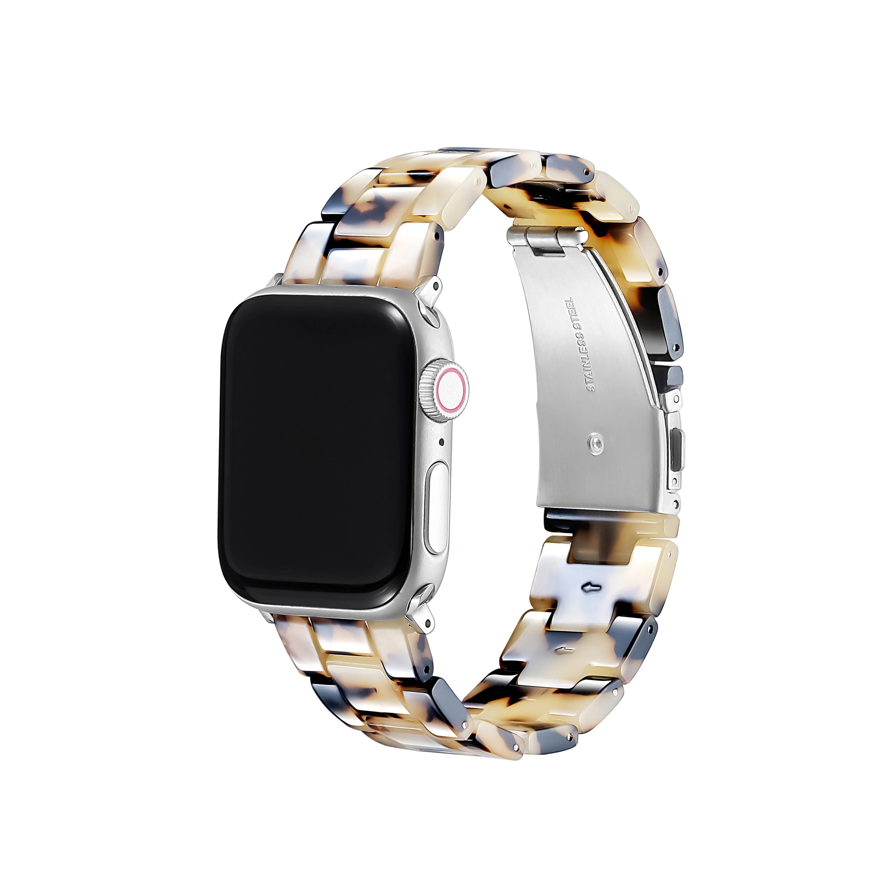 Posh Tech Women's Claire Tortoise Resin Link Band for Apple Watch | Walmart (US)