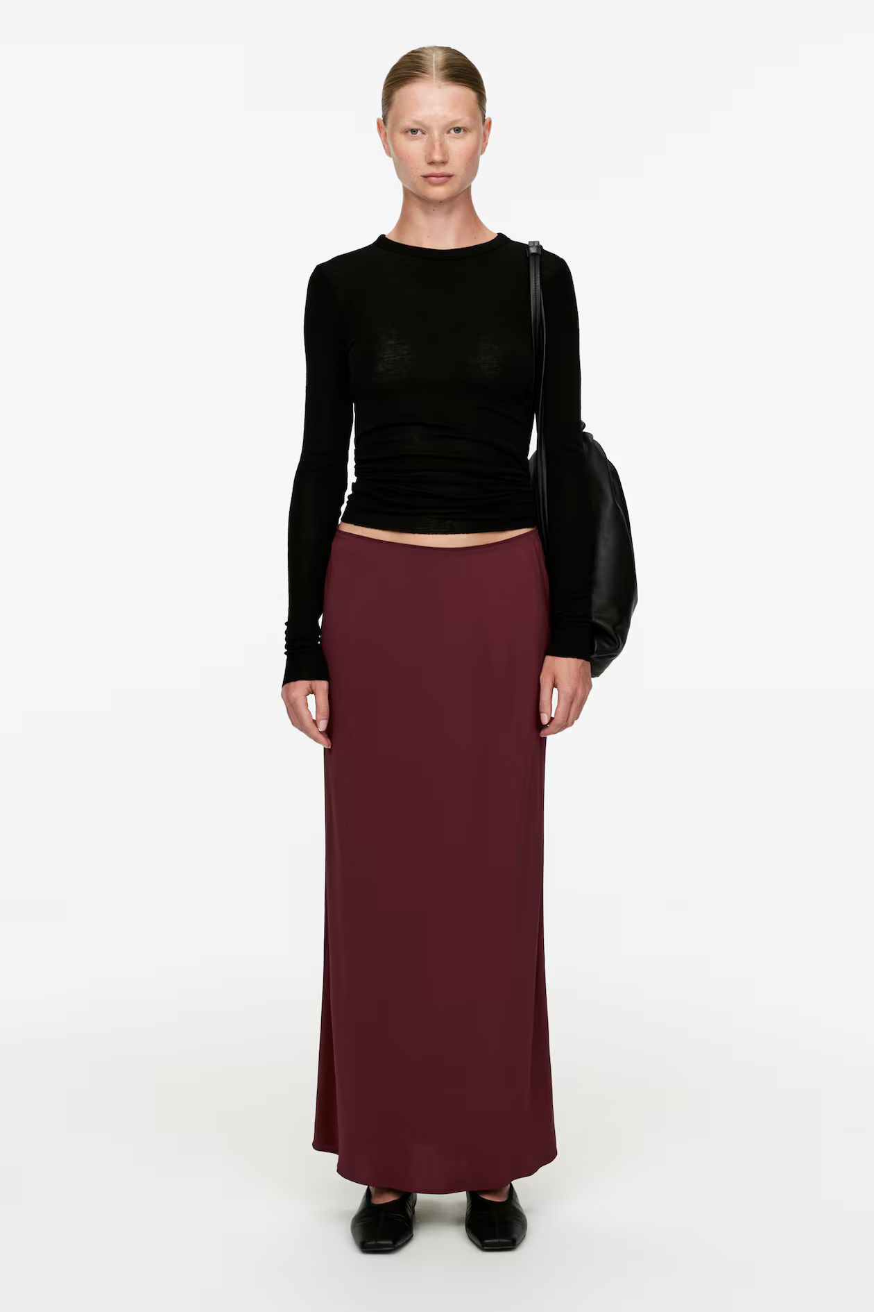 Satin Maxi Skirt | H&M (UK, MY, IN, SG, PH, TW, HK)