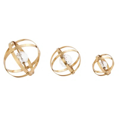 Orbs 3 Piece Sculpture Set Finish: Gold | Wayfair North America