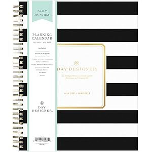 Day Designer for Blue Sky 2021-2022 Academic Year Daily & Monthly Planner, 8" x 10", Frosted Flex... | Amazon (US)