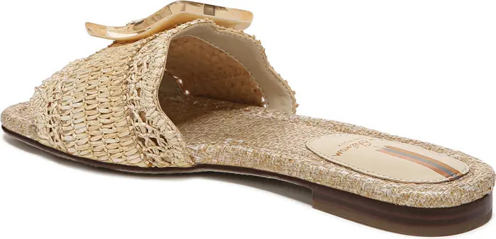 Bambi Raffia Buckle Slide Sandal (Women) | Nordstrom