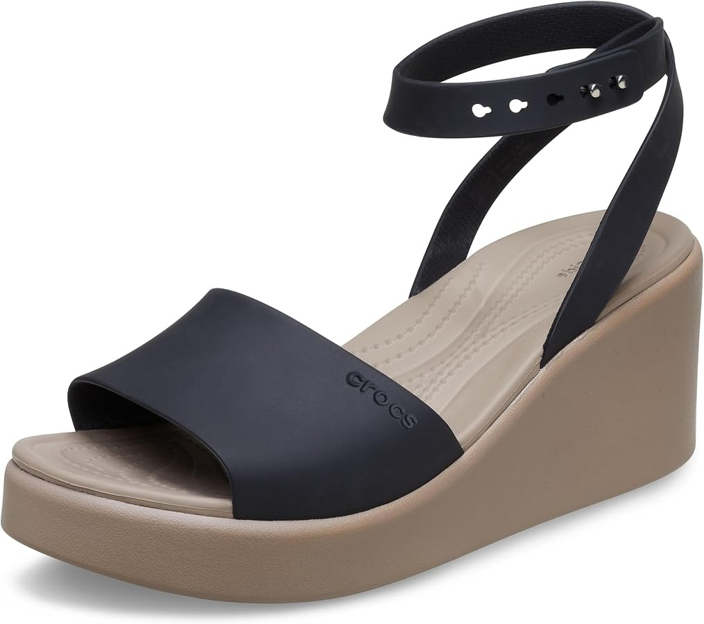 Crocs Women's Brooklyn Ankle Strap Wedges Sandal | Amazon (US)