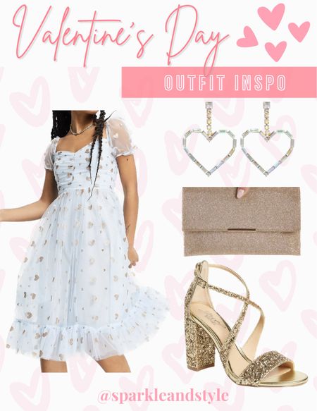 Valentine’s Day Outfit Inspo: This light blue tulle dress has a gorgeous gold glitter heart print all over! I styled it with these crystal heart earrings, a gold glitter clutch, and gold glitter strappy block heels! 💙✨

Valentine’s Day outfit, Valentine’s Day styles, Valentine’s Day fashion, Galentine’s Day outfit, Galentine’s Day styles, Galentine’s Day fashion

#LTKFind #LTKshoecrush #LTKunder100
