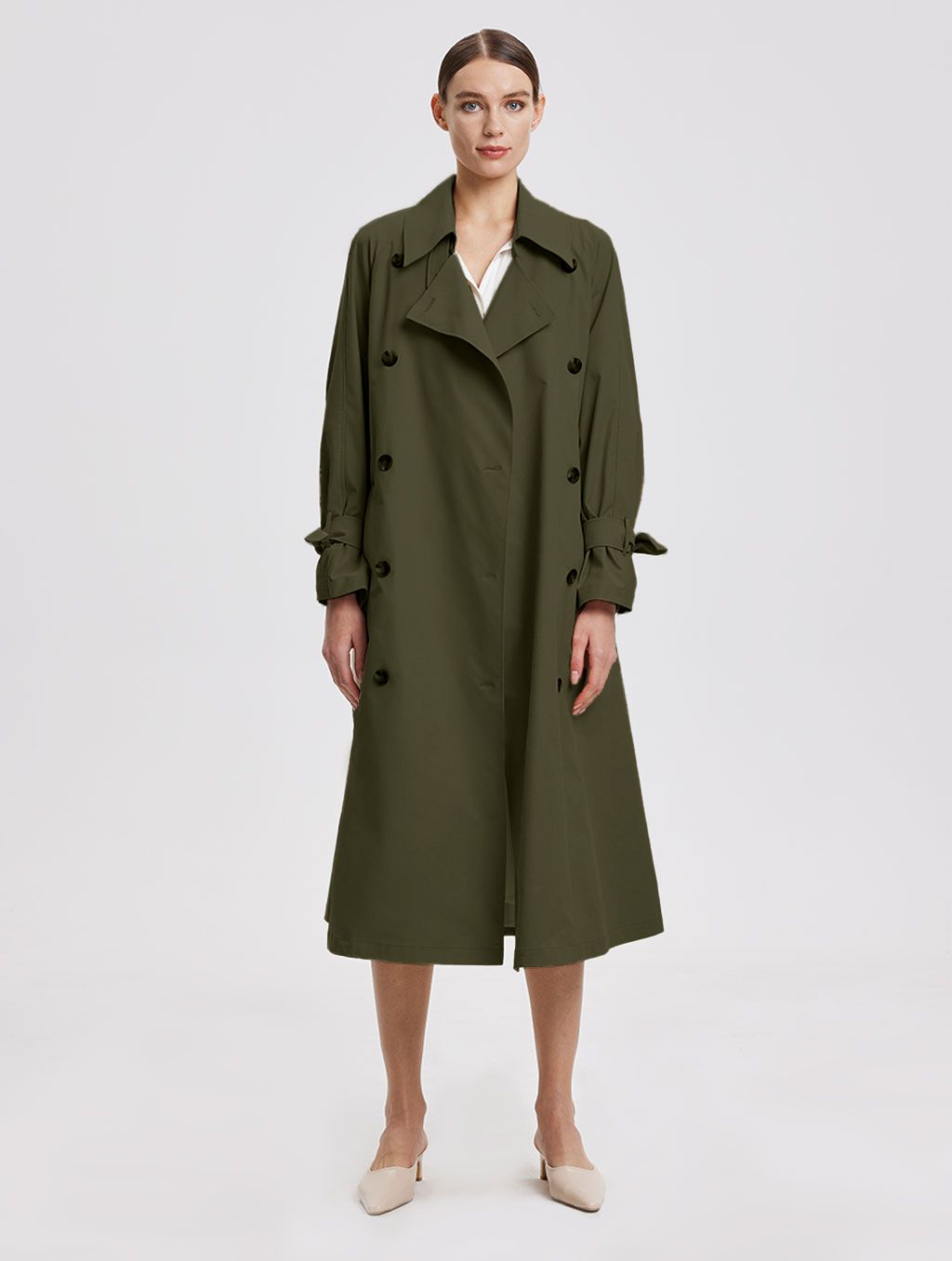 Oversized Belted Trench Coat | Lattelierstore