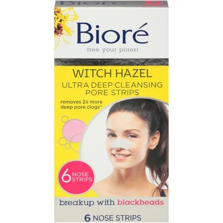 Biore Witch Hazel ULTRA Deep Cleansing Pore Strips | Walmart (US)