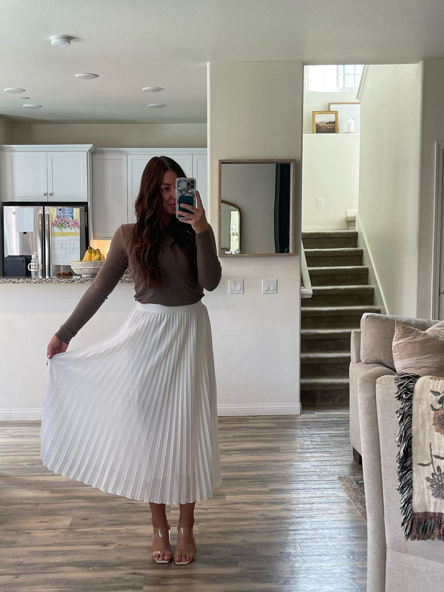 Sunday church outfit ft the most beautiful pleated skirt 🤍 #churchoutfit #modestfashion 

#LTKStyleTip
