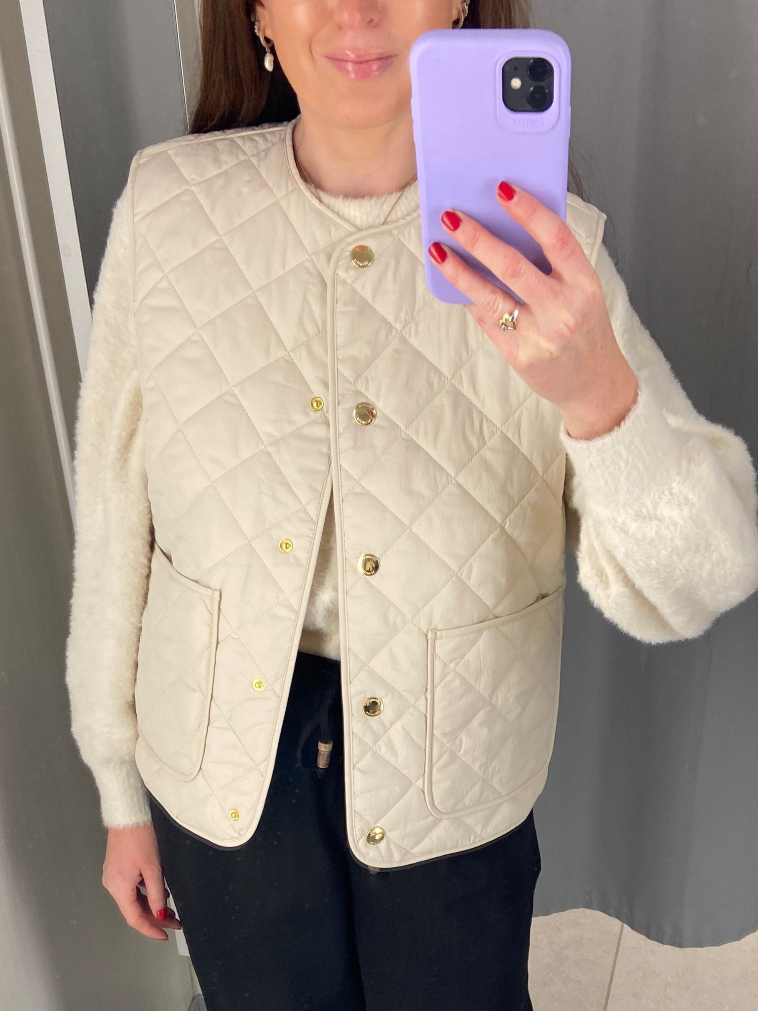 New in H&M Quilted Gilet. Such a versatile piece for layering under jackets and comes in 3 other colours. I’m wearing a size small. 🤍🐎🌳 gilet, quilted gilet 

#LTKwinter #LTKautumn #LTKuk