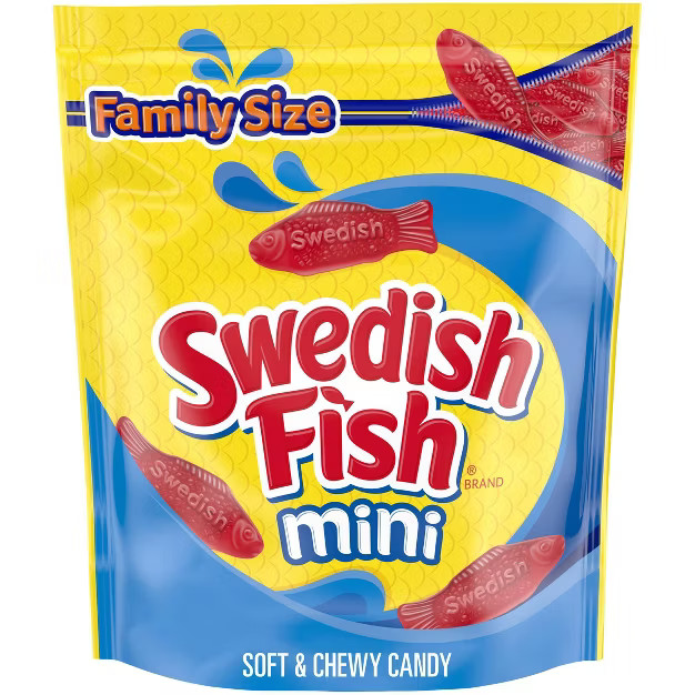 Swedish Fish Mini Soft & Chewy Candy Family Size Bag - 28.8oz | Target