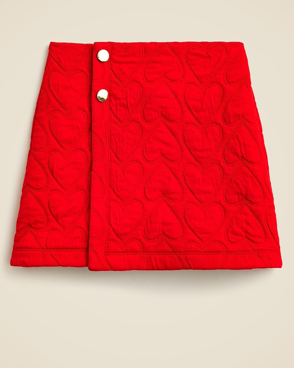 Girls' heart-quilted wrap skirt | J. Crew US
