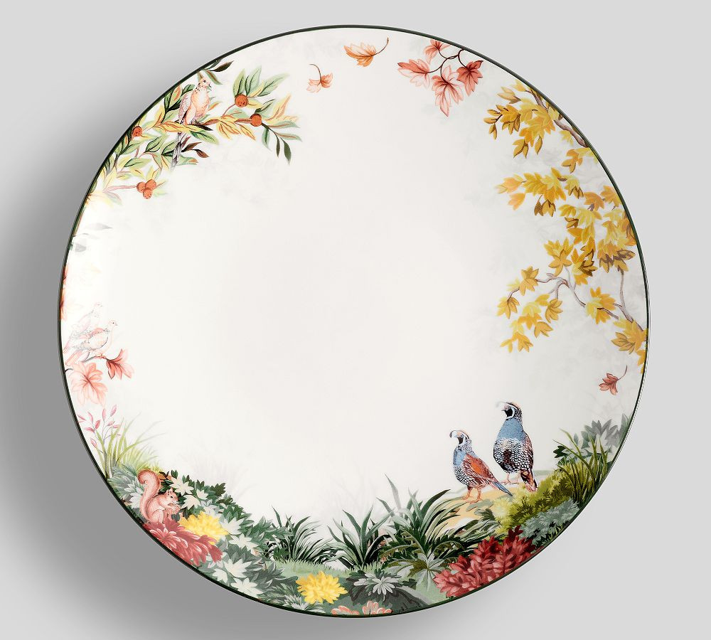Fantastical Forest Stoneware Dinner Plates, Set of 4 - Multi | Pottery Barn (US)