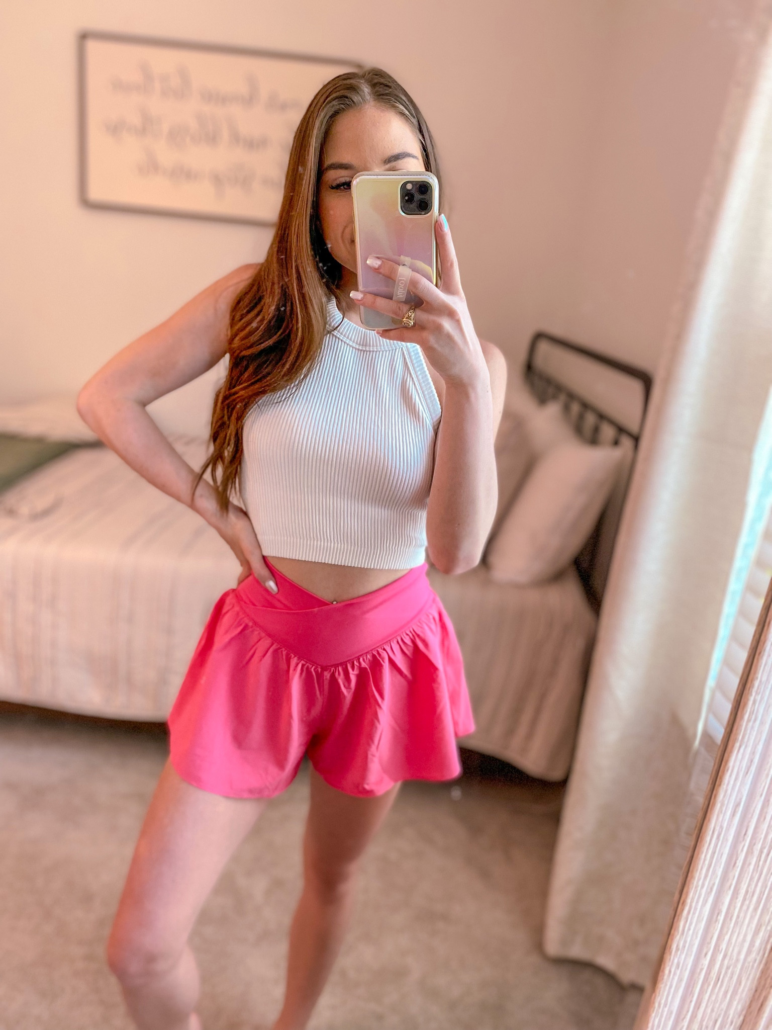 These athletic shorts from Aerie are such a good find! I love the cross over waist band! 😍🥳 

#LTKFind #LTKsalealert #LTKstyletip