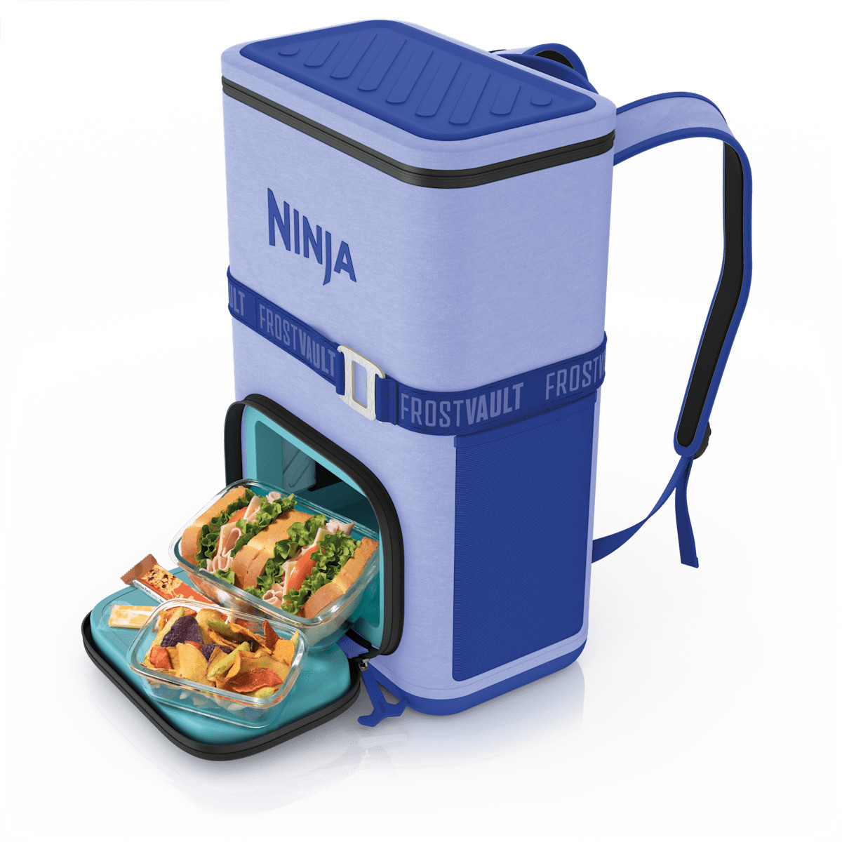 Ninja FrostVault 24 Can Backpack Cooler in Blueberry | FF124PR | SharkNinja | SharkNinja