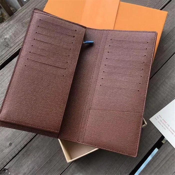 Fashion clutch Genuine leather wallet with box dust bag Women Men Purse Real Images Wholesale | DHGate