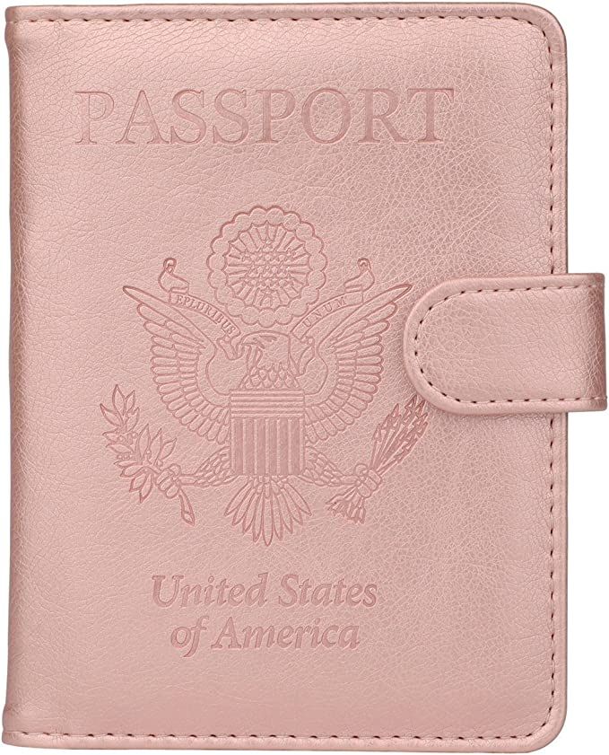 GDTK Leather Passport Holder Cover Case RFID Blocking Travel Wallet | Amazon (US)