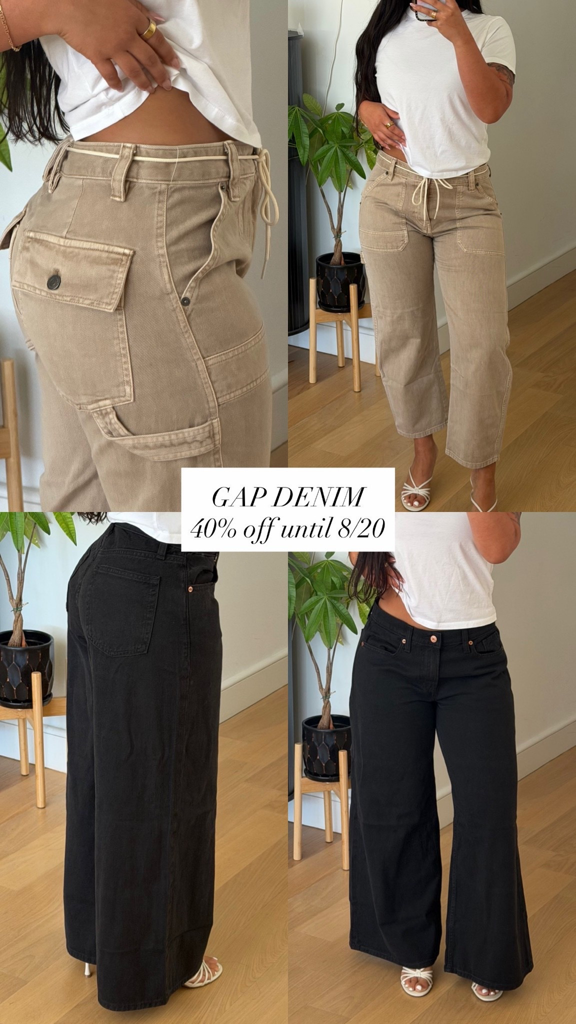 @GAP FRIENDS AND FAMILY SALE 🖤 40% off the whole site until 8/20! I’m wearing size 26/4 petite in both pairs! #howyouweargap #gappartner @shop.ltk #liketkit