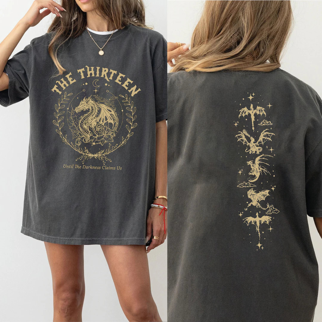 The Thirteen Throne Of Glass 2 Sides Tshirt, From Now Until The Darkness Claims Us Shirt, We Are ... | Etsy (US)