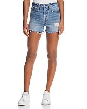 Levi's Wedgie Denim Shorts in Blue Your Mind | Bloomingdale's (US)