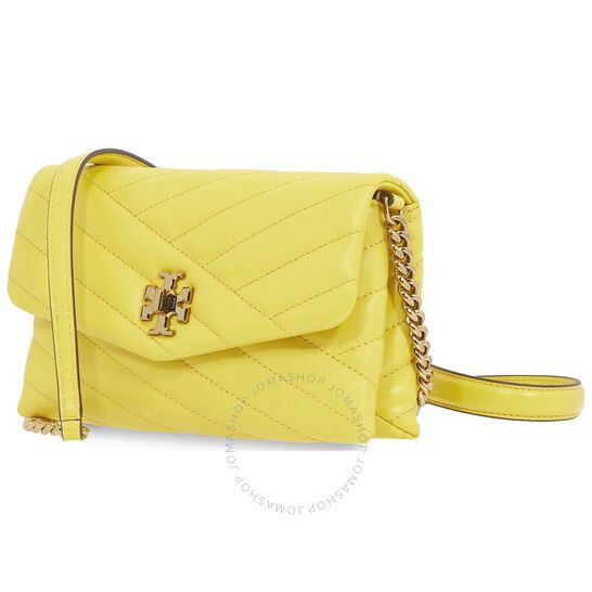 Tory Burch Ladies Kira Chevron Chain Wallet in Yellow | Jomashop.com & JomaDeals.com