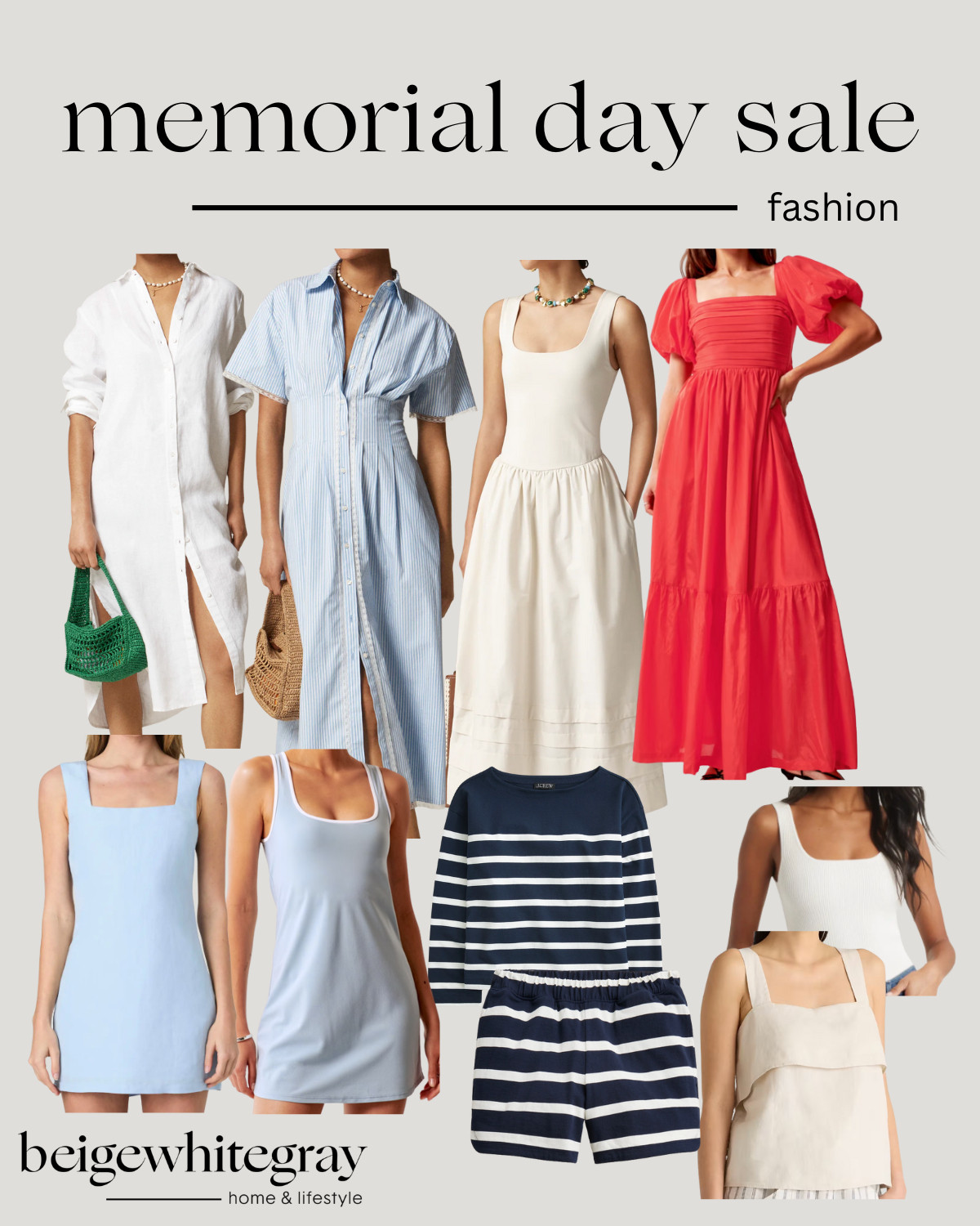 Memorial Day Fashion Sale

j crew sale, nordstrom sale, american eagle sale, summer outfit, summer dress, blue outfit, blue dress, dress on sale, summer sale, memorial day sale, beige white gray 

 #LTKSeasonal #LTKSaleAlert #LTKStyleTip