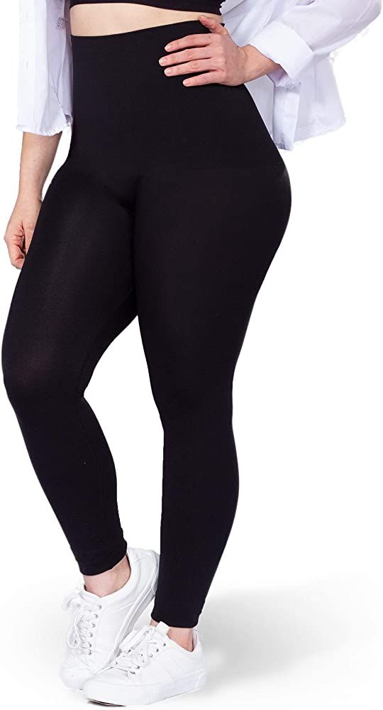 Shapermint High Waisted Medium Compression Leggings - Shapewear for Women | Amazon (US)