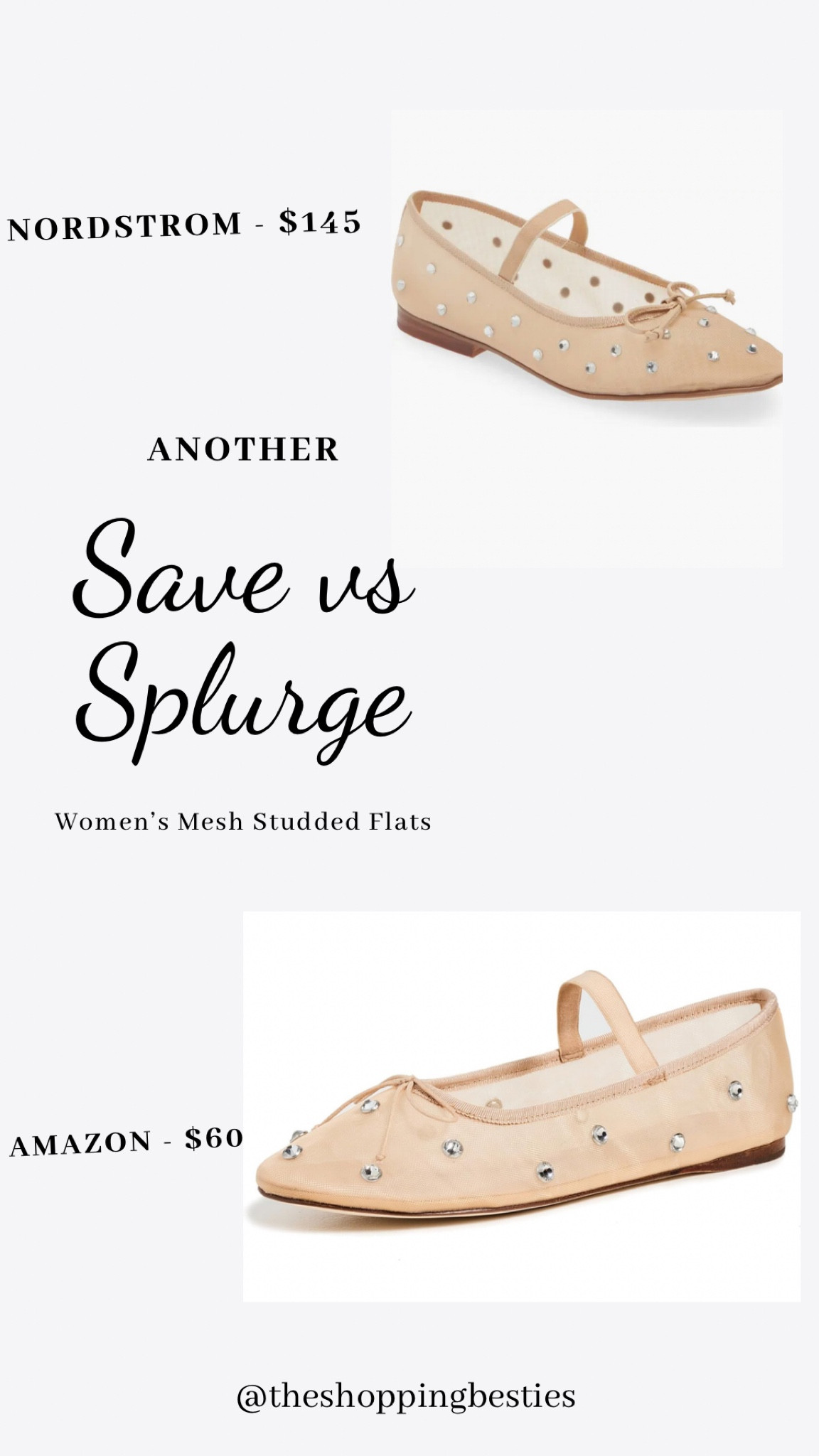 Look for less - mesh stuffed flats, tan ballet flats, stud ballet flats, gem ballet flats

#LTKshoecrush #LTKfindsunder100 #LTKstyletip