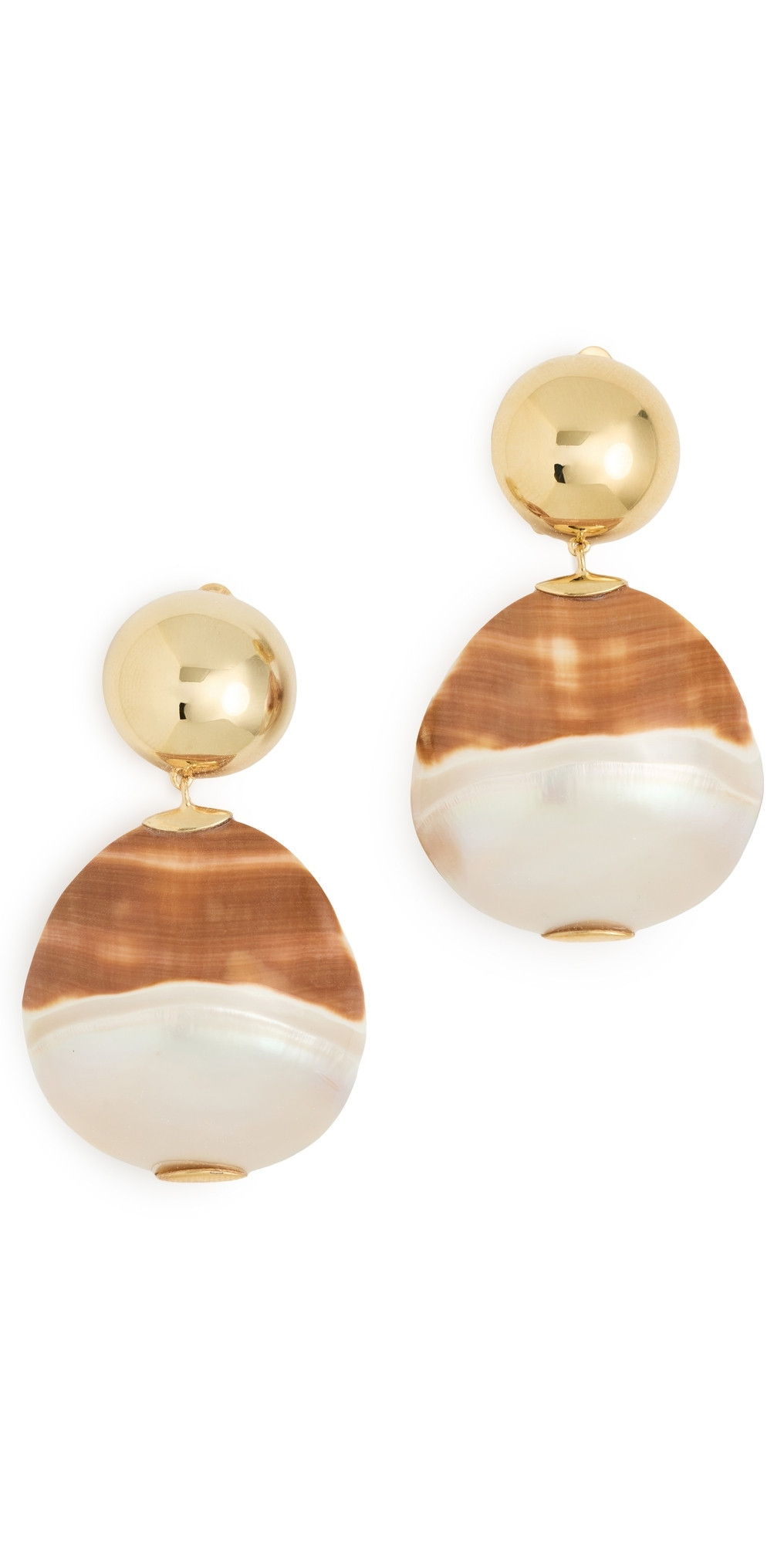 Lizzie Fortunato Rodan Pearl Earrings In Tigre Gold One Size | Shopbop