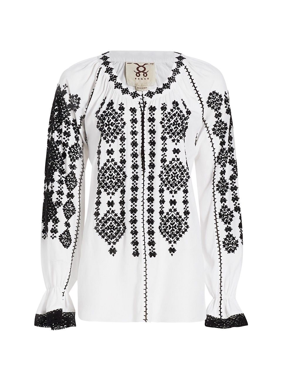 Lana Hand-Embroidered Peasant Blouse | Saks Fifth Avenue