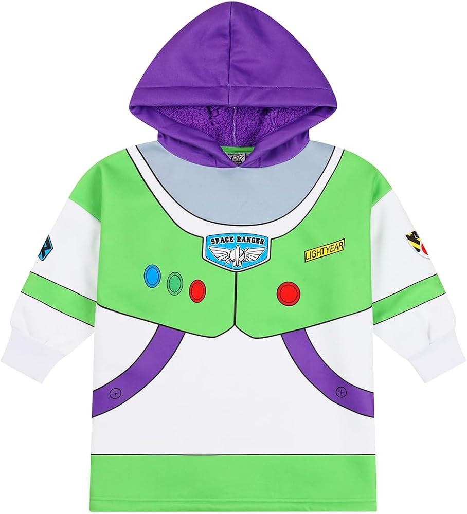 Disney Boys Toy Story Buzz Lightyear Fully Lined Luxury Fleece Hoodie, Kids Character Fleece Blanket Hoody | Amazon (UK)