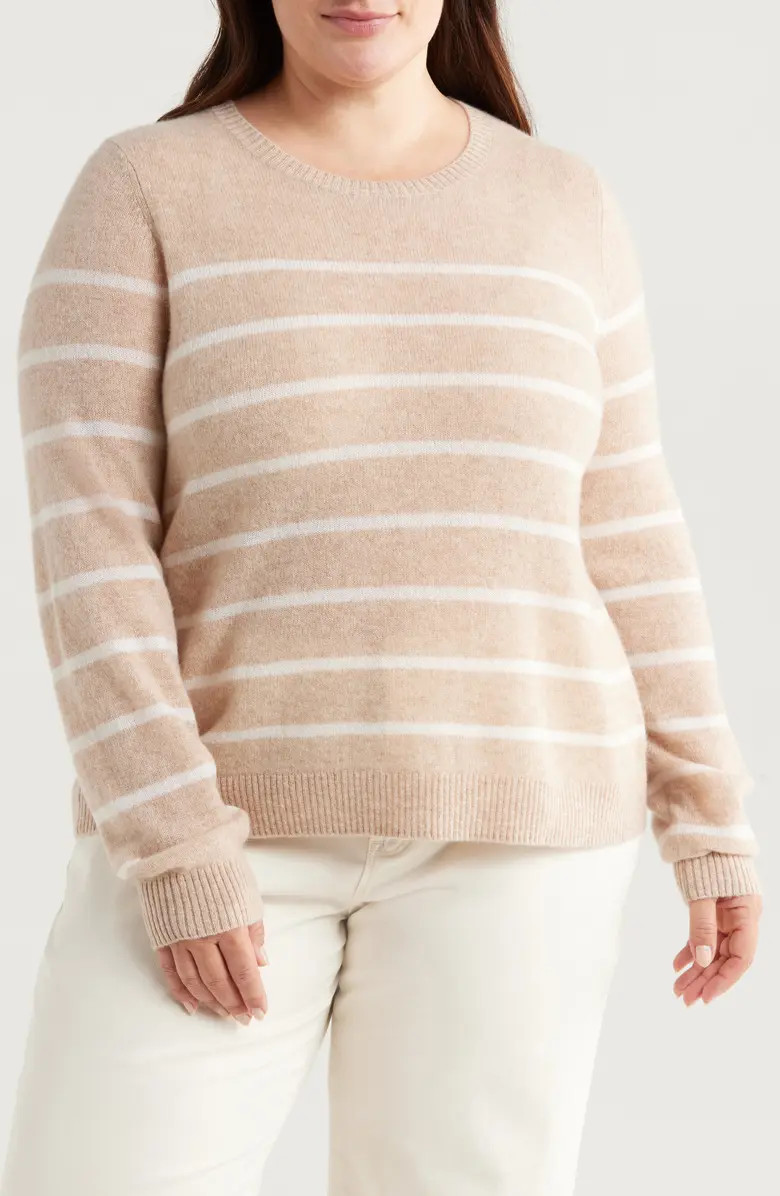 Stripe Crewneck Cashmere Sweater | Nordstrom