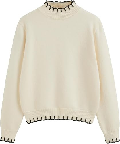 CIDER Women's Elegant Turtle Neck Sweater Winter Casual Knit Pullover Tops | Amazon (CA)