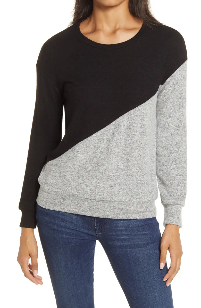 Diagonal Colorblock Pullover | Nordstrom