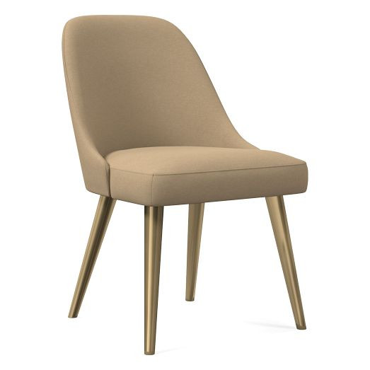 Mid-Century Dining Chair - Metal Legs | West Elm (US)