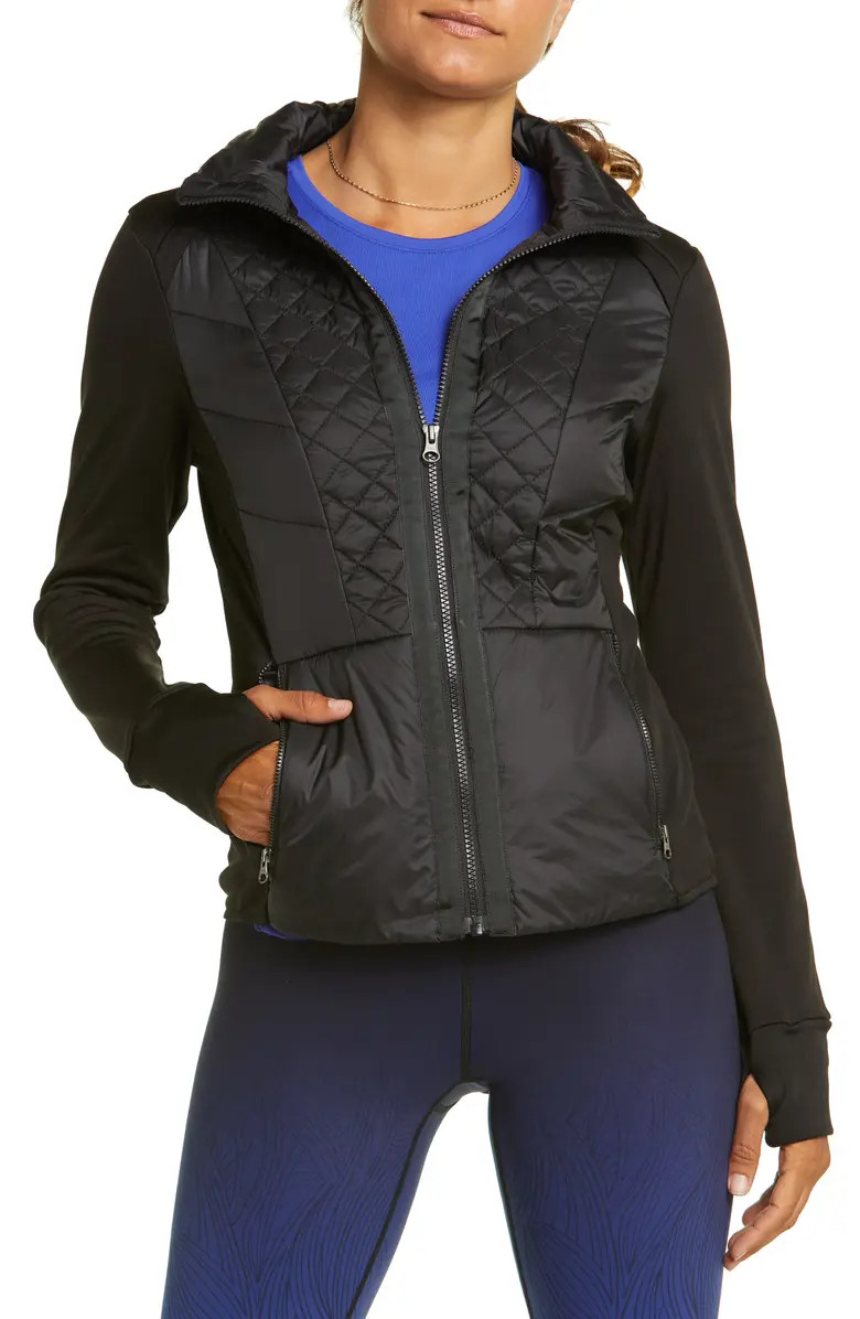Performance Mixed Media Jacket | Nordstrom