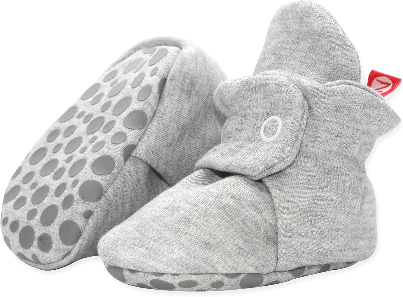 Zutano Organic Cotton Baby Booties With Gripper Soles, Soft Sole Stay-on Baby Shoes | Amazon (US)