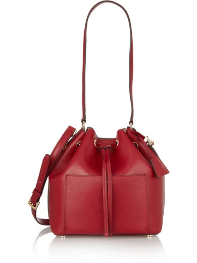 Greenwich medium textured-leather bucket bag | NET-A-PORTER (UK & EU)