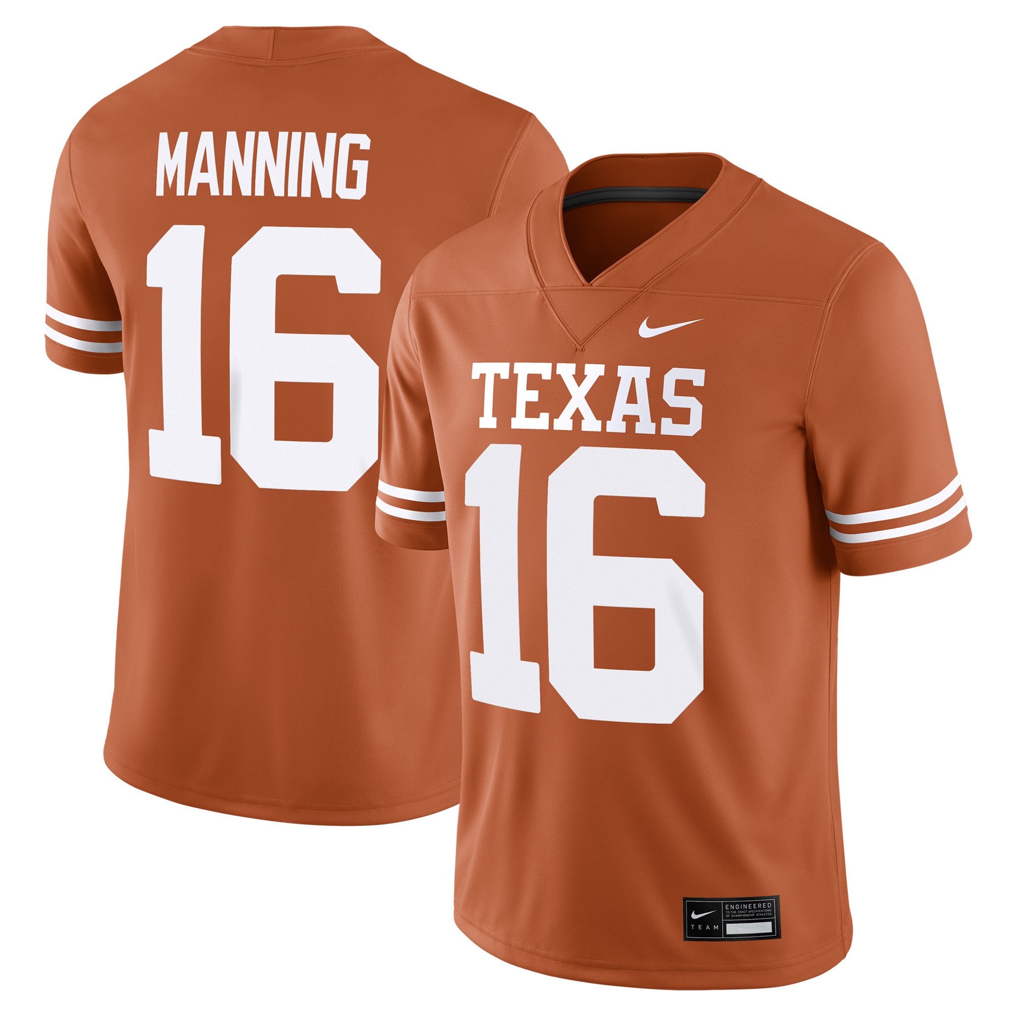 Men's Nike Arch Manning Orange Texas Longhorns NIL Football Game Jersey | Fanatics