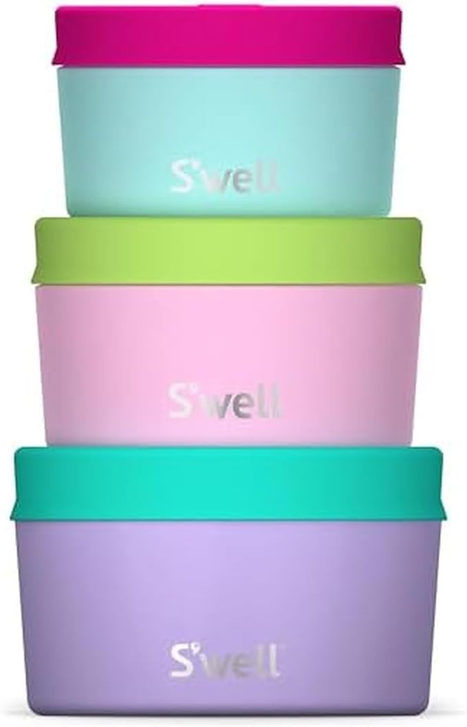 S'well Stainless Steel Food Canister Set Of Three, 10oz, 16oz, and 24oz, Pastel Paradise, Single ... | Amazon (US)