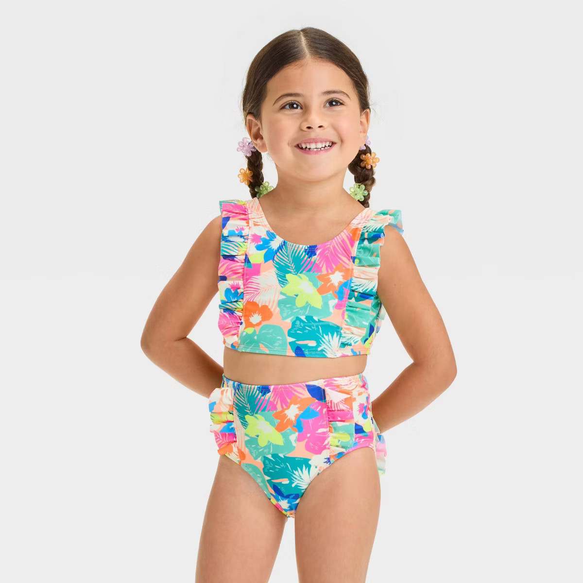 Toddler Girls' Ruffle Bikini Set - Cat & Jack™ | Target