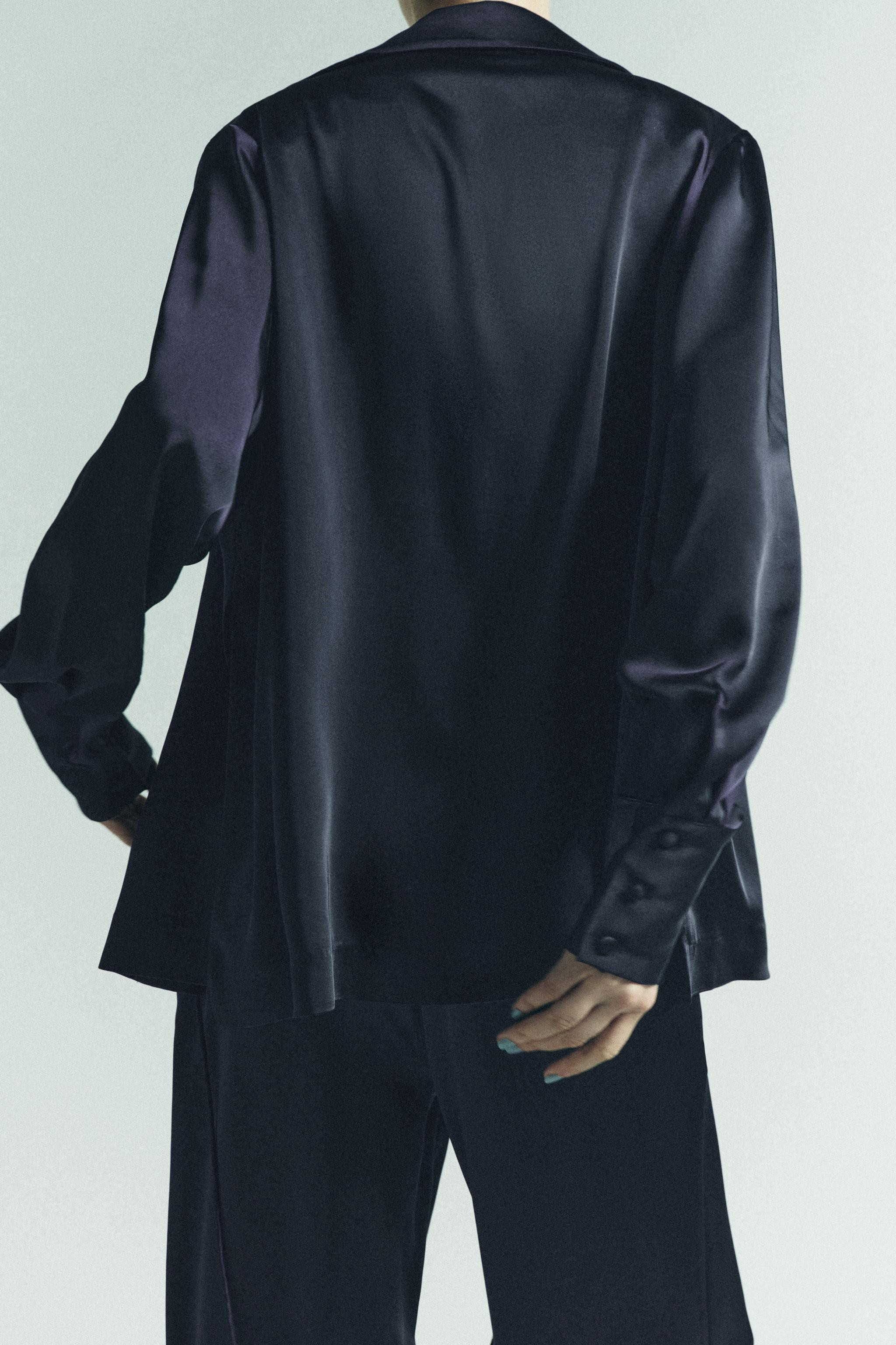 SATIN SHIRT WITH BOW | Zara AU