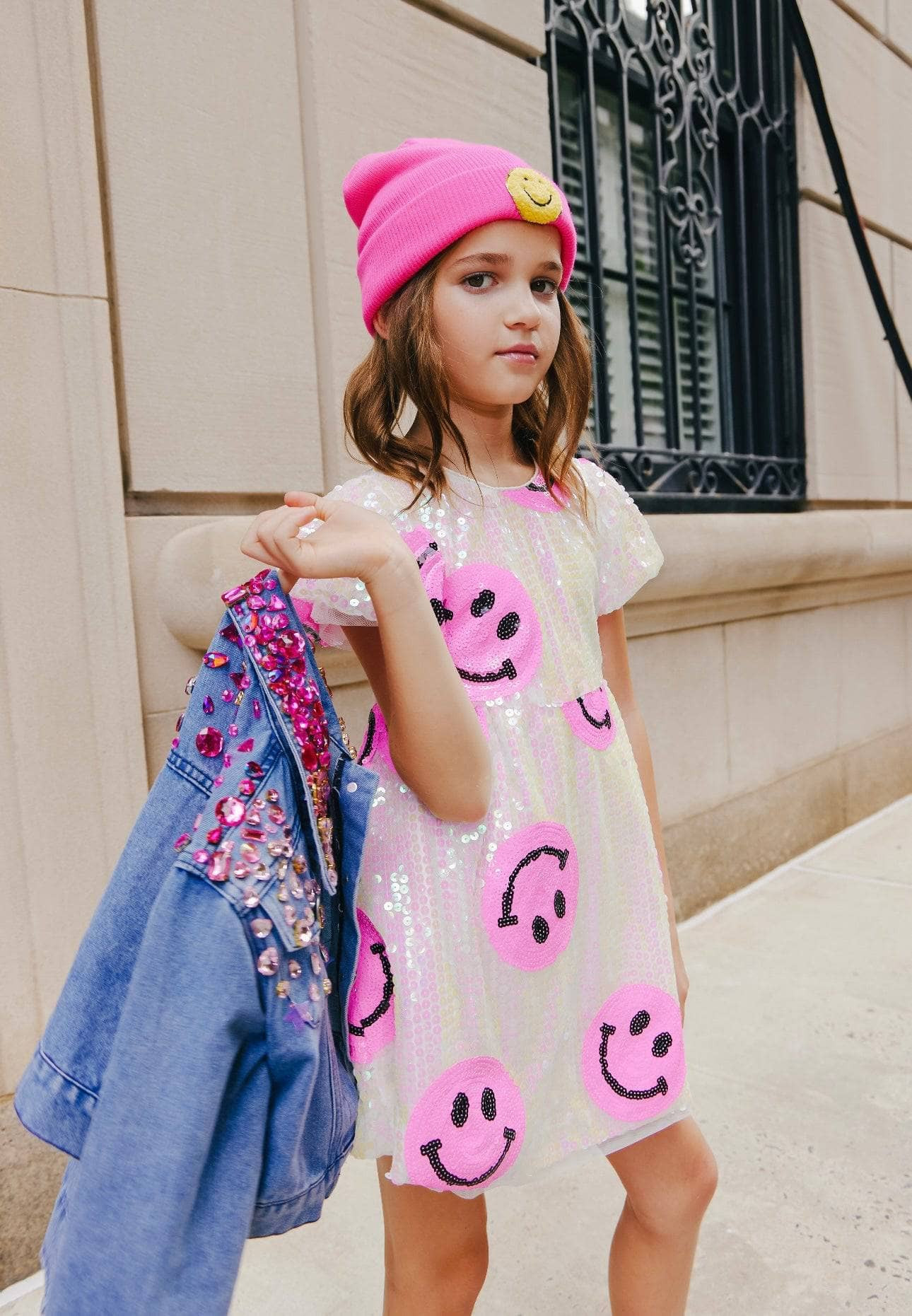 Pinkie Happy Emoji Dress | Lola + The Boys