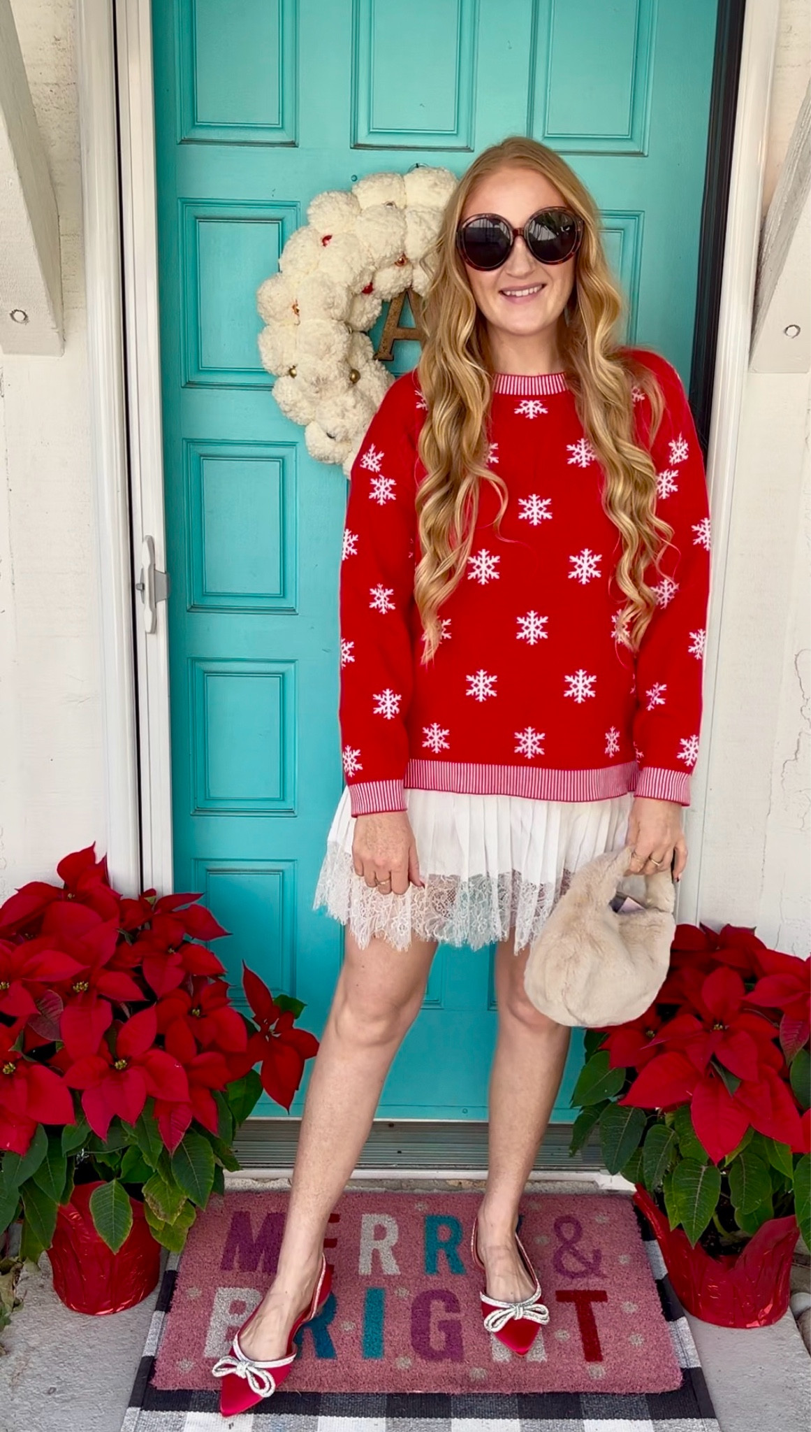 Look 1 ✨ viral slip skirt styling with a striped shirt and studded flats and a red puffer bag ♥️

Wearing L in skirt at 150 lbs and 5’7” for reference! 

These are trending and for good reason! Such an easy way to lengthen a sweater, pair with a tee or blazer. 

Winter style, slip skirt, Christmas outfit, blazer outfit, slip skirt outfit, holiday outfit inspiration, elevated casual, ways to wear a slip skirt, holiday style, Christmas outfit, oversized sweater, slip skirt look, office outfit, size 8

#LTKSeasonal #LTKStyleTip #LTKHoliday