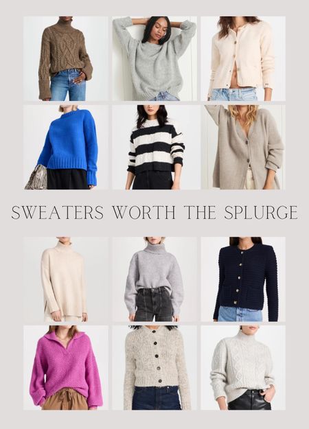 Sweaters worth the splurge 

#LTKstyletip #LTKSeasonal #LTKworkwear