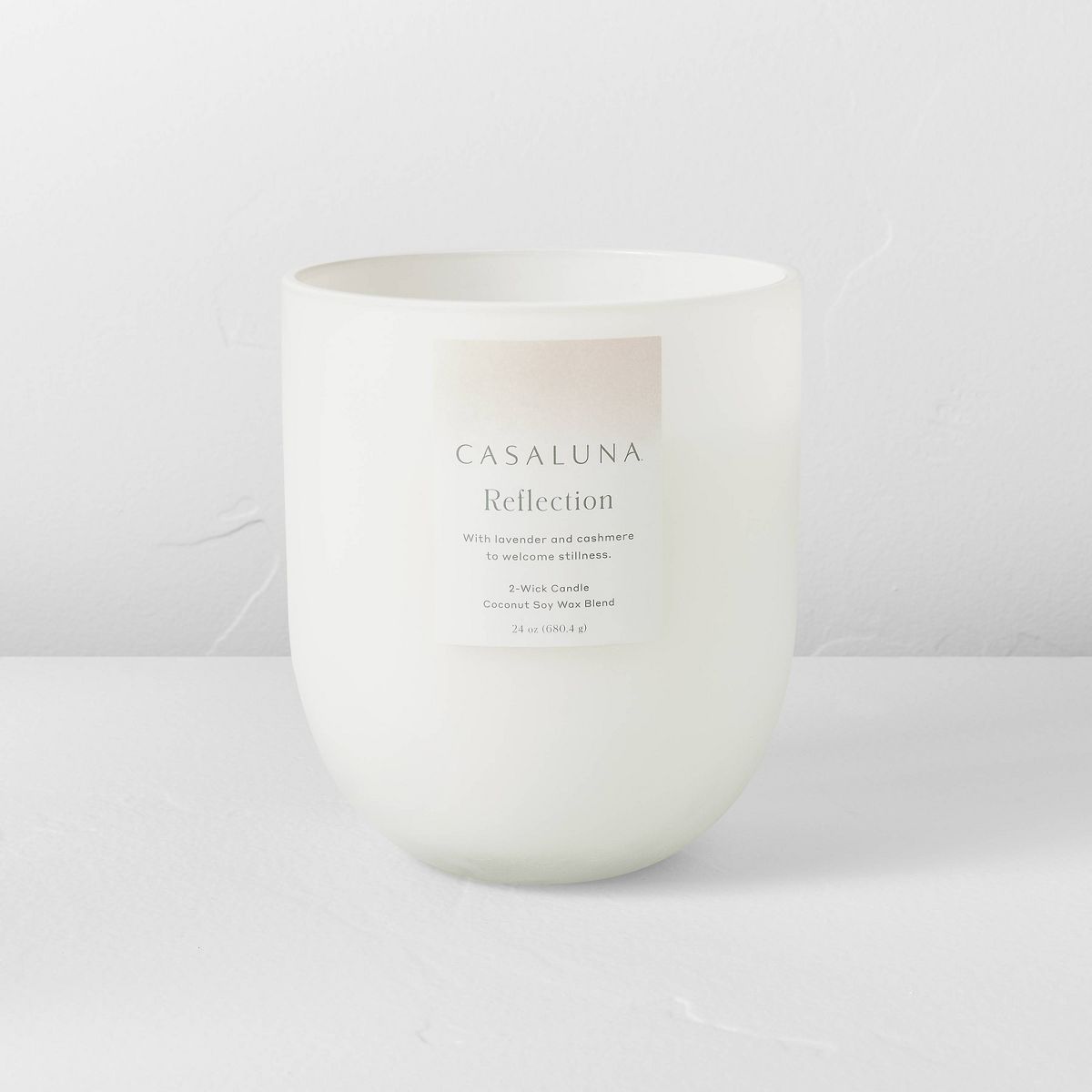 Reflection Core Frosted Glass Wellness Jar Candle White - Casaluna™ | Target